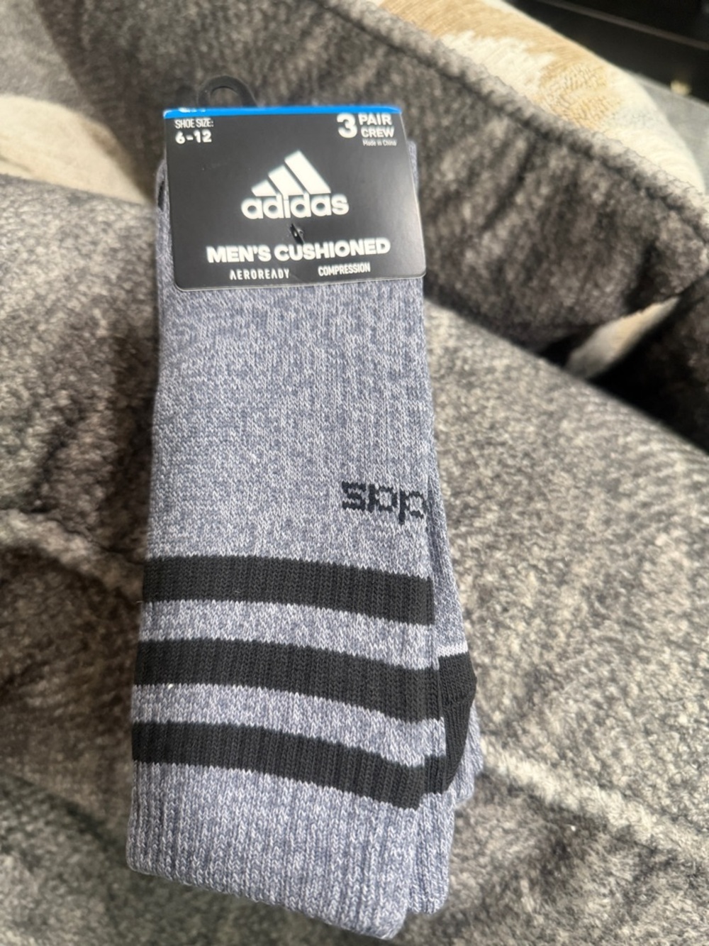 NEW 3-Pack Adidas Aeroready Compression Socks 6-12 NWT